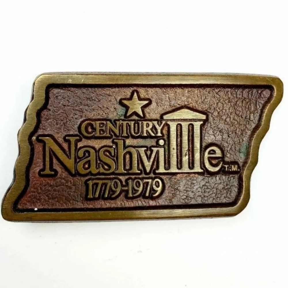 Vintage Century Nashville 1779 - 1979 Nashville Commemorative Brass Bel…